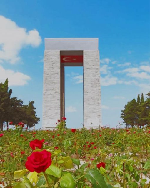 Canakkale Martyrs Monument paint by numbers