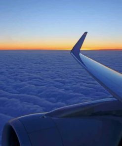 Airplane Window View paint by numbers