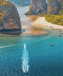 Ban Ao Nang krabi Thailand paint by numbers