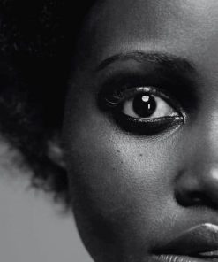 Black And White Lupita Nyong paint by numbers