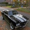 Black Chevrolet Chevelle paint by numbers