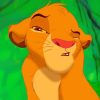 Cartoons Disney Company Simba The Lion King paint by numbers