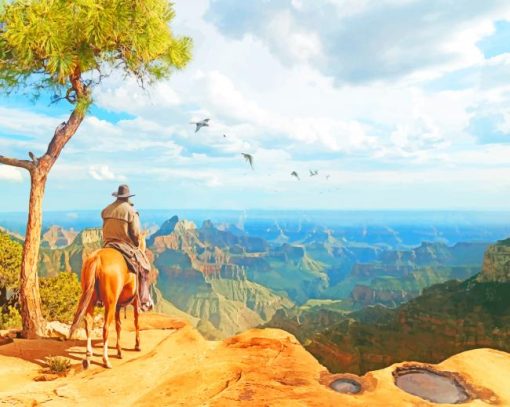 Cowboy Life In Open World paint by numbers