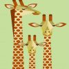 Giraffes illustration paint by numbers