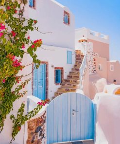 Santorini Island Greece paint by numbers