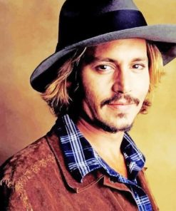 Johnny Depp Actor And Film Star paint by numbers