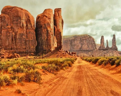 Monument Valley Arizona Usa paint by numbers