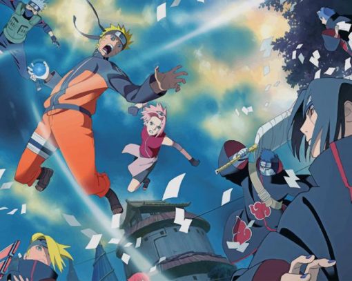 Naruto Shippuden The Movie Road to Ninja paint by numbers