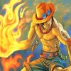 One Piece Ace paint by numbers