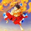 One Piece Hawk Gun Monkey D Luffy paint by numbers