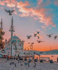 Ortakoy Sahili Turkey paint by numbers