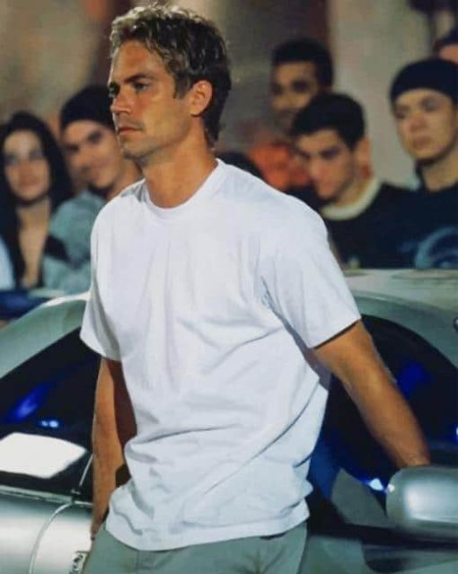 Paul Walker Fast And Furious paint by numbers