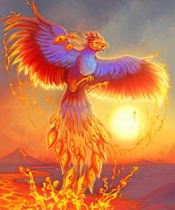 Phoenix Bird paint by numbers