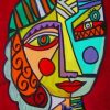 Face Portrait Picasso paint by numbers