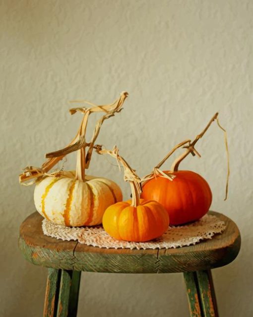 Pumpkin Decoration paint by numbers