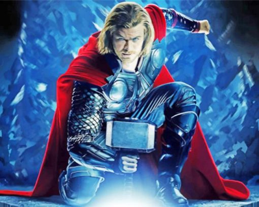 Thor Avengers Marvel Superhero paint by numbers