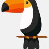 Toucan Illustration paint by numbers