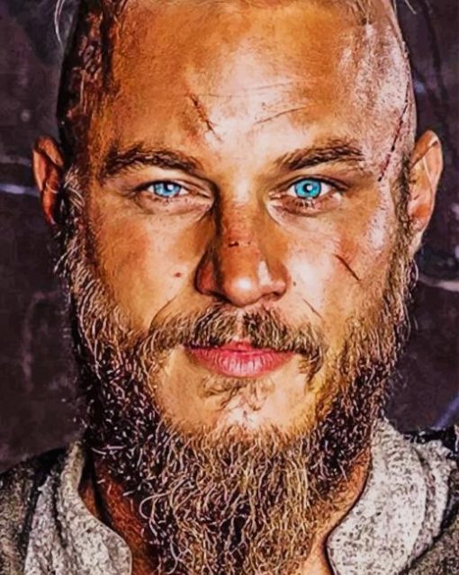 vikings ragnar paint by numbers