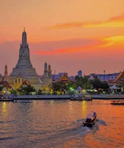 Wat Arun Thailand paint by numbers