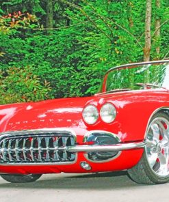 Corvette 61 Car paint by numbers