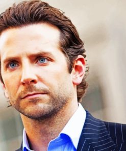 Actor Bradley Cooper paint by numbers