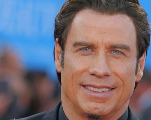 Actor John Travolta paint by numbers