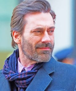 Actor Jon Hamm paint by numbers