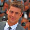 Actor Zac Efron paint by numbers