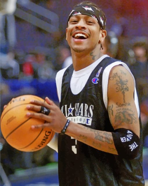 Allen Iverson paint by numbers