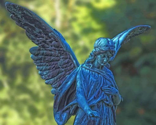 Angel Wings Statue paint by numbers