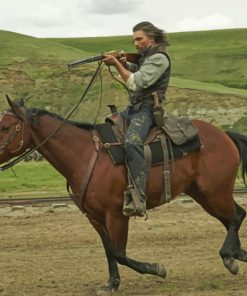 Anson Mount On Horse paint by numbers