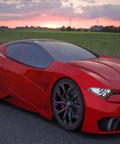 BMW M9 Concept paint by numbers