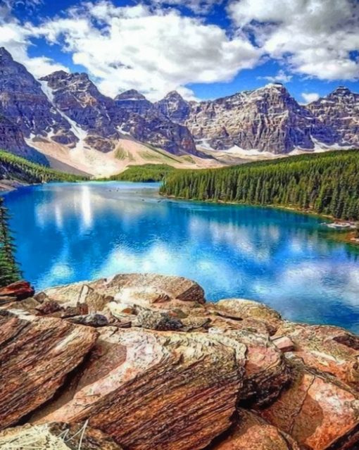 Banff National Park Canada paint by numbers