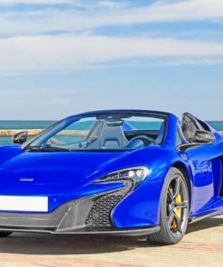 Blue Mclaren Car paint by numbers