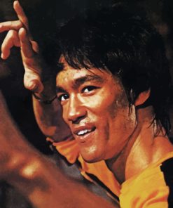 Bruce Lee The Human Dragon paint by numbers