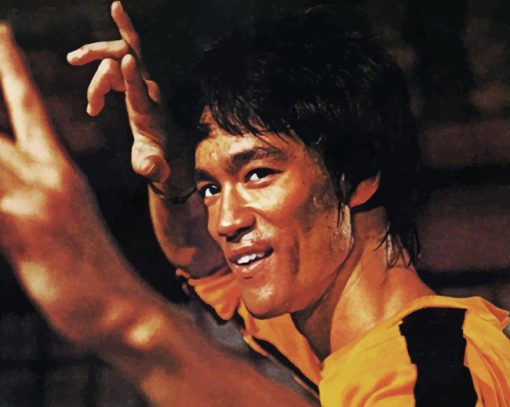 Bruce Lee The Human Dragon paint by numbers