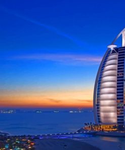 Burj Al Arab In Dubai paint by numbers