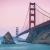 California Golden Gate During Sunset