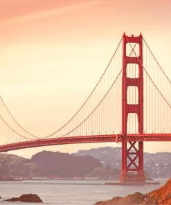 California Golden Gate During Sunrise