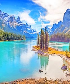 Lake Maligne ALberta Paint By Numbers