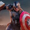 Captain America Hero Chris Evans War Hammer paint by numbers