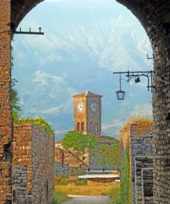 Castle Of Gjirokastra Albania paint by numbers