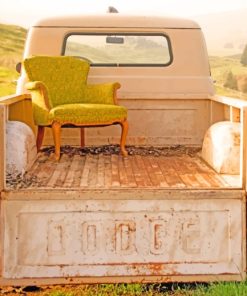 Chair On Dodge Truck paint by numbers