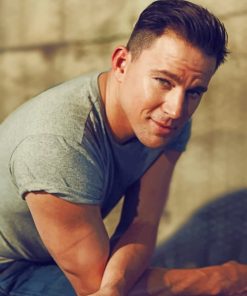 Actor Channing Tatum paint by numbers