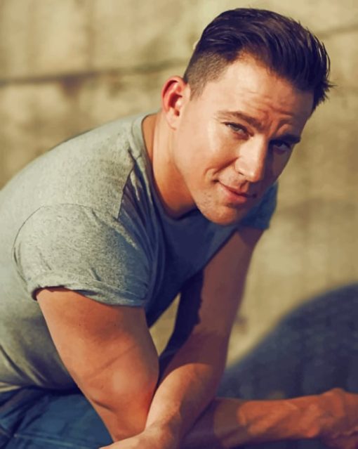 Actor Channing Tatum paint by numbers