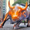 Charging Bull In New York paint by numbers