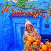 Chefchaouen The Blue Pearl paint by numbers