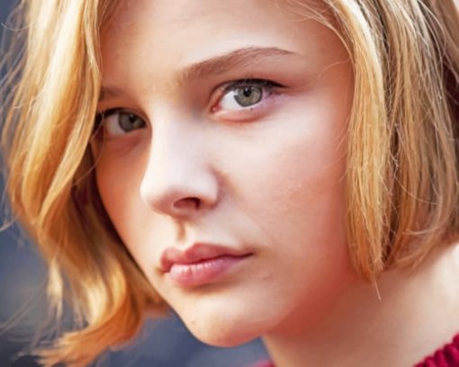 Chloe Grace Moretz Greta Actress paint by numbers