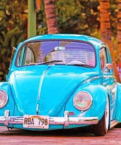 Classic Volkswagen Beetle paint by numbers