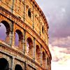 Colosseum Ancient Building Wreckage In Rome